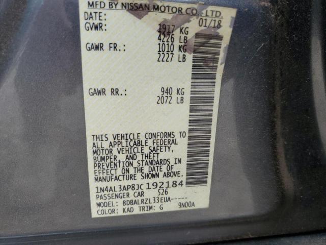 1N4AL3AP8JC192184 Nissan ALTIMA 2.5
