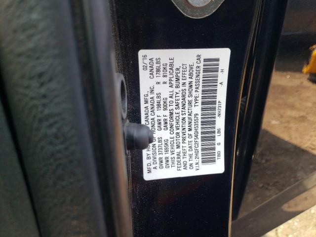 2HGFC2F54GH535579 Honda Civic Lx
