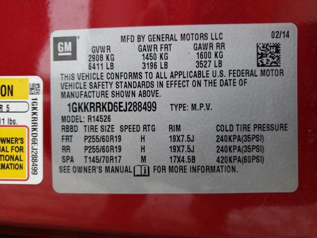 1GKKRRKD6EJ288499 GMC Acadia Slt-1