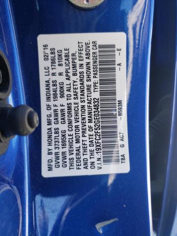 19XFC2F52GE034832 Honda Civic Lx