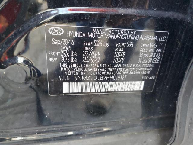 2017 HYUNDAI SANTA FE S - 5NMZTDLB9HH019127