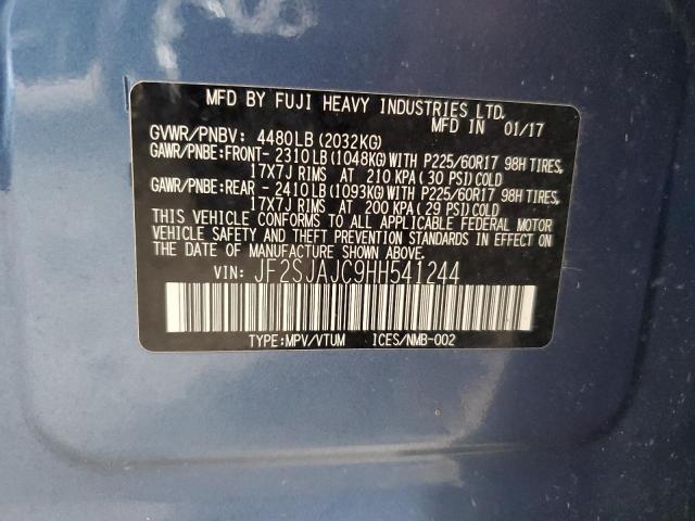 JF2SJAJC9HH541244 Subaru Forester 2.5i Limited