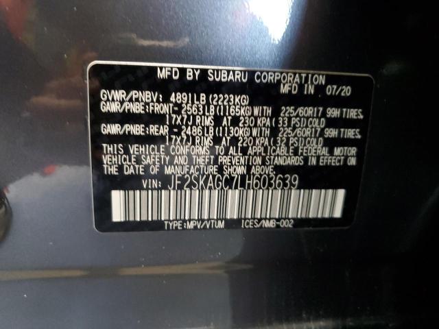JF2SKAGC7LH603639 Subaru Forester Premium