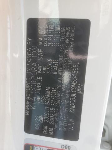 KNDCB3LC9N5548961 KIA NIRO LX