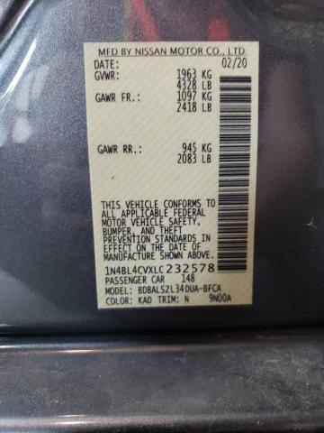 1N4BL4CVXLC232578 Nissan ALTIMA SR