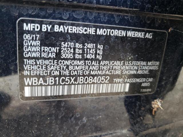2018 BMW 530XE WBAJB1C5XJB084052