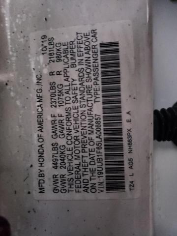 19UUB1F65LA006857 2020 Acura Tlx Technology