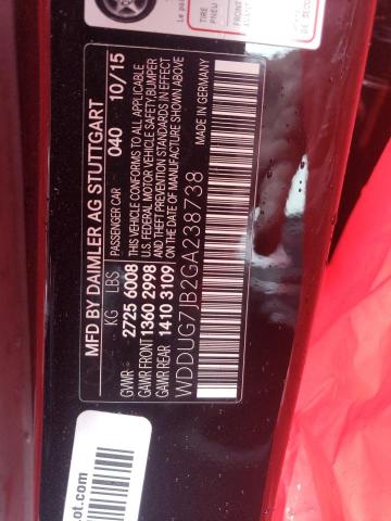 WDDUG7JB2GA238738 Mercedes-Benz S 63 AMG