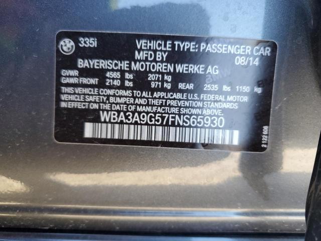 WBA3A9G57FNS65930 BMW 335 I