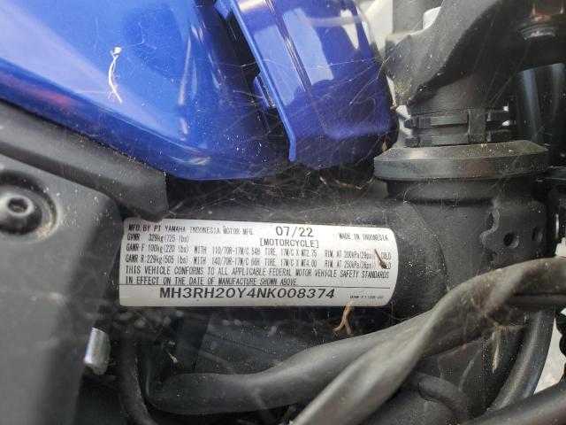 2022 YAMAHA MT-03 MH3RH20Y4NK008374