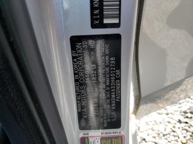 KNADM4A33H6012798 KIA RIO LX