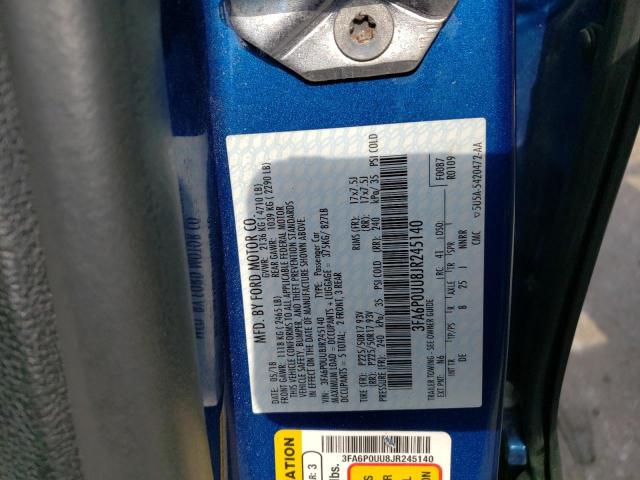 2018 FORD FUSION S H - 3FA6P0UU8JR245140