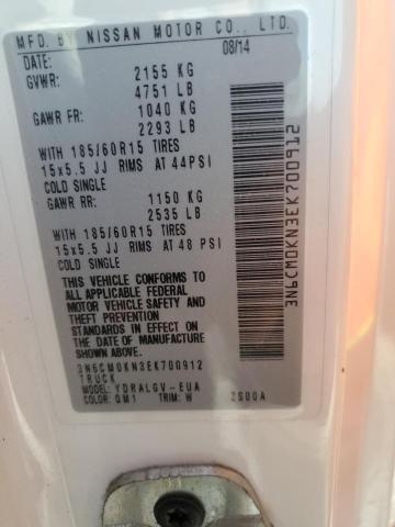 3N6CM0KN3EK700912 2014 Nissan Nv200 2.5S