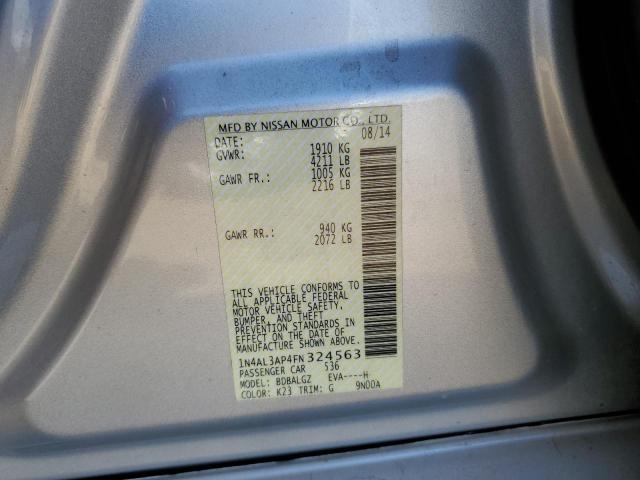 2015 NISSAN ALTIMA 4D 1N4AL3AP4FN324563