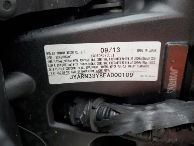 2014 YAMAHA FZ09 C JYARN33Y8EA000109
