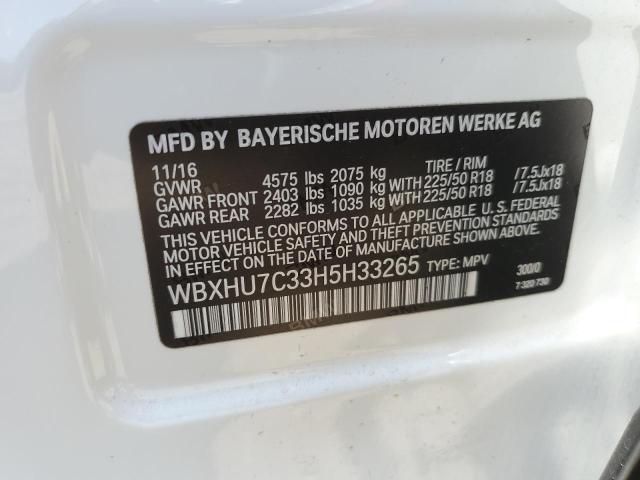 WBXHU7C33H5H33265 BMW X1 Sdrive28i