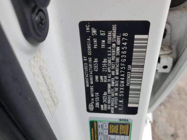 5XXGM4A75FG365478 KIA Optima Lx