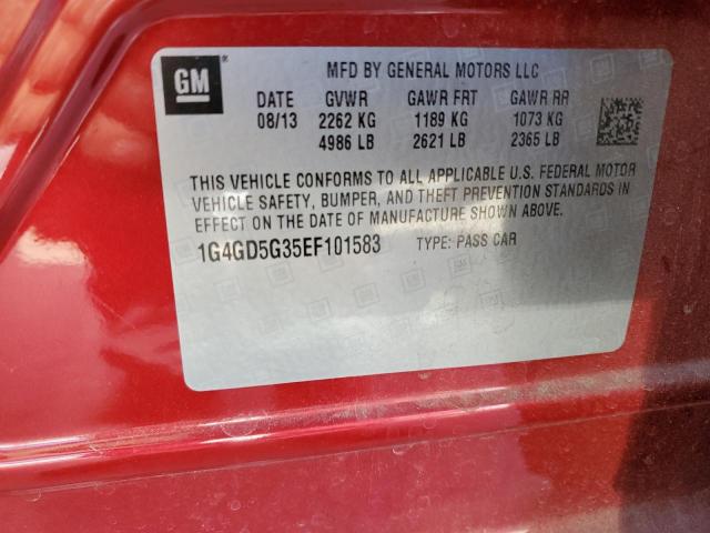 1G4GD5G35EF101583 Buick Lacrosse Premium