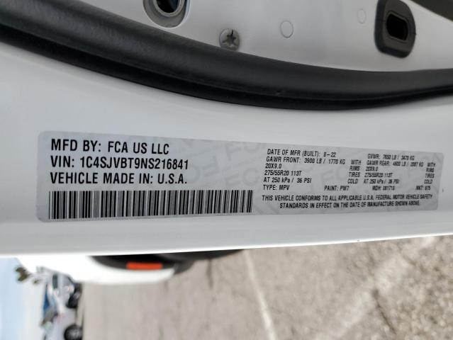 2022 JEEP WAGONEER S 1C4SJVBT9NS216841