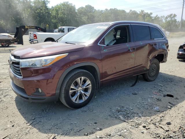 VIN 5TDJKRFH4FS191072 2015 Toyota Highlander, Xle no.1