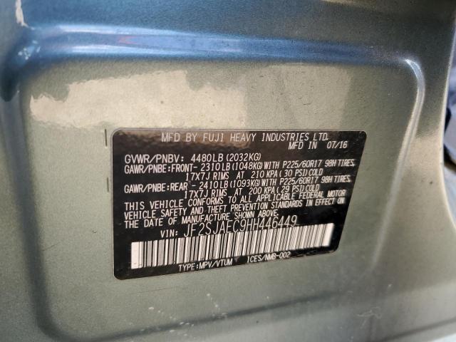 2017 SUBARU FORESTER 2 - JF2SJAEC9HH446449