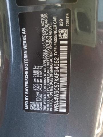 2019 BMW 440XI WBA4W9C57KAF94062