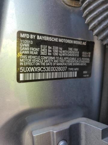 5UXWX9C53E0D28037 BMW X3 Xdrive28i