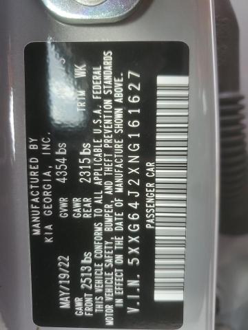 5XXG64J2XNG161627 KIA K5 GT LINE