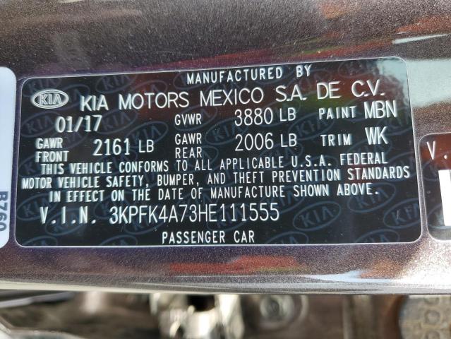 3KPFK4A73HE111555 KIA FORTE LX