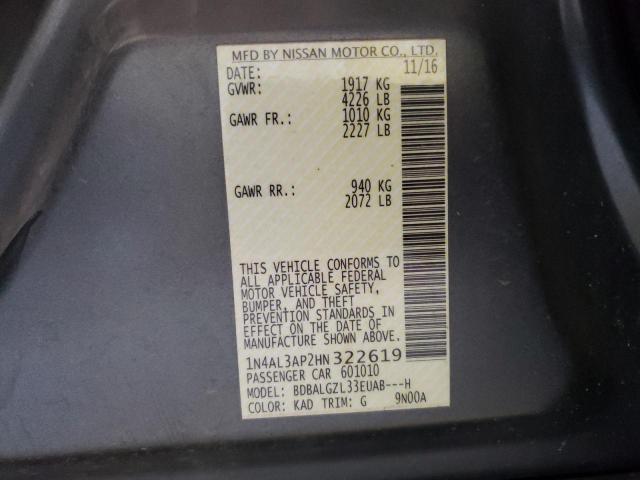 1N4AL3AP2HN322619 Nissan ALTIMA 2.5