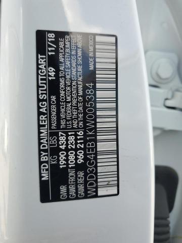 WDD3G4EB1KW005384 Mercedes-Benz A 220