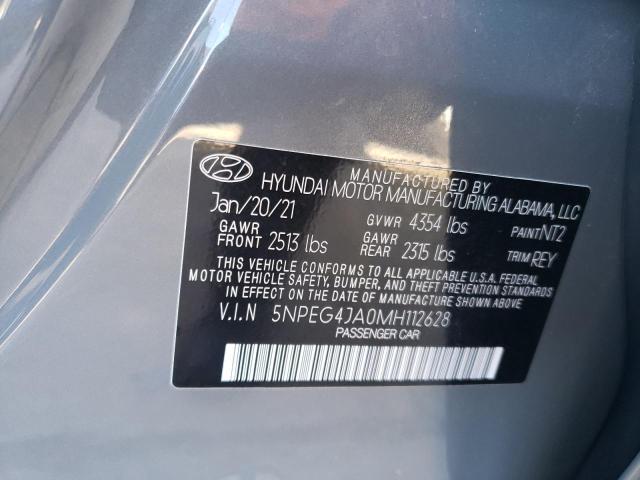 5NPEG4JA0MH112628 | 2021 HYUNDAI SONATA SE