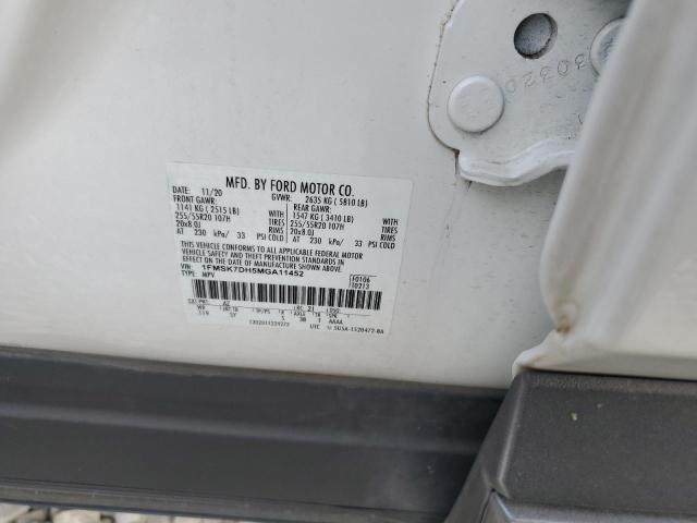 1FMSK7DH5MGA11452 Ford EXPLORER XLT