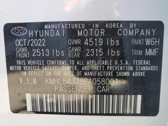 KMHL54JJ8PA058001 | 2023 HYUNDAI SONATA HYB