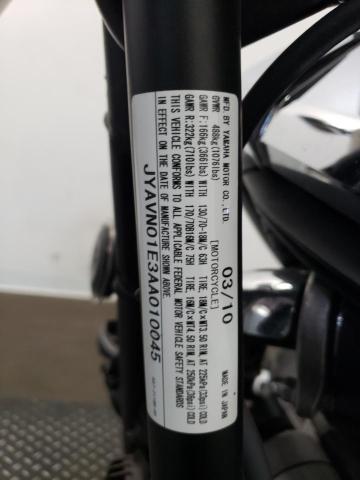 2010 YAMAHA XVS950 A JYAVN01E3AA010045
