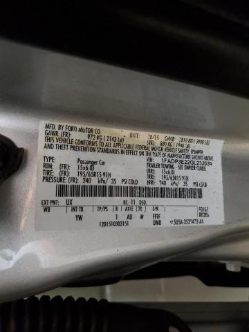 1FADP3E22GL232039 Ford FOCUS S