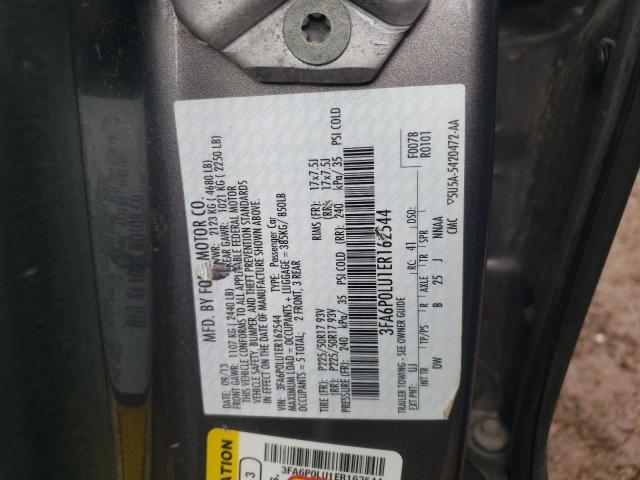 3FA6P0LU1ER162544 Ford Fusion Se Hybrid