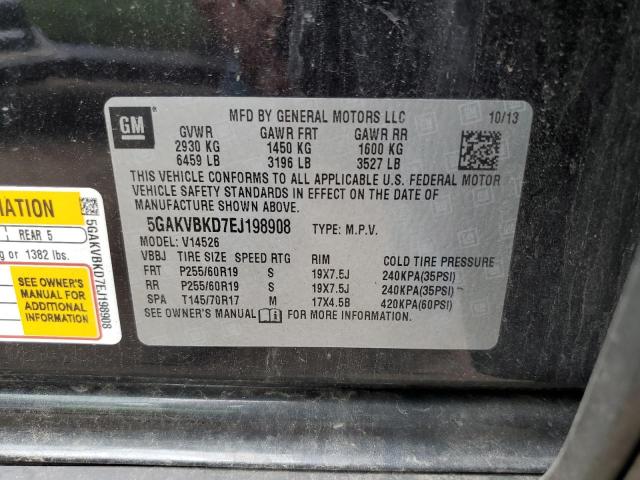 5GAKVBKD7EJ198908 Buick Enclave