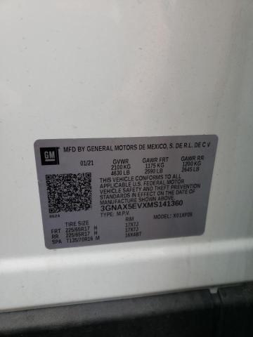 3GNAX5EVXMS141360 Chevrolet EQUINOX