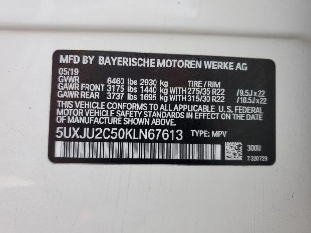 5UXJU2C50KLN67613 2019 BMW X5, photo no. 13