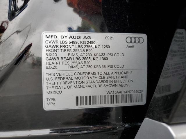WA15AAFY4N2015628 Audi Q5 Sportback Prm Pls 45