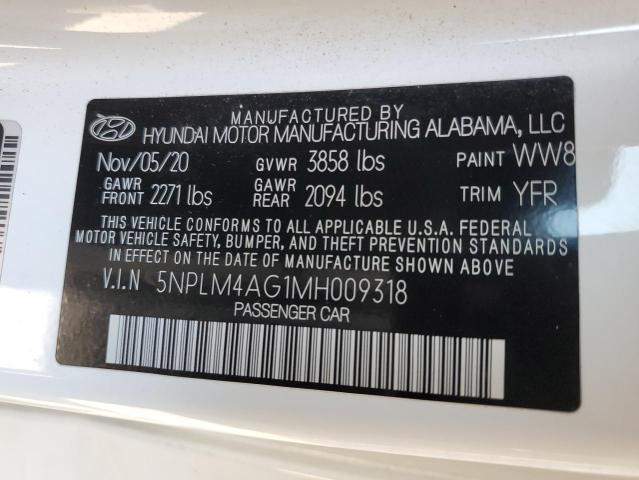 5NPLM4AG1MH009318 Hyundai Elantra SE 12