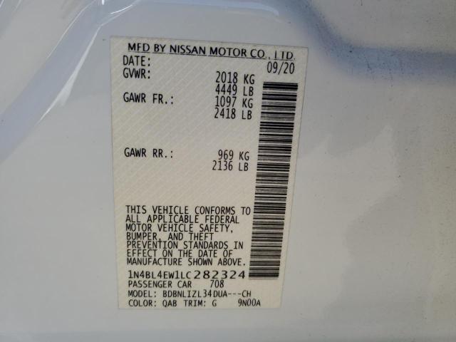 1N4BL4EW1LC282324 Nissan ALTIMA SL