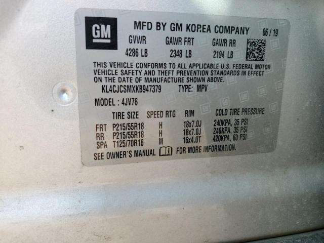 KL4CJCSMXKB947379 Buick Encore Essence
