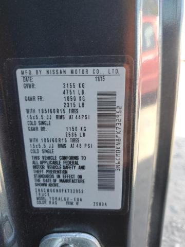 3N6CM0KN8FK732952 Nissan NV200 2.5S