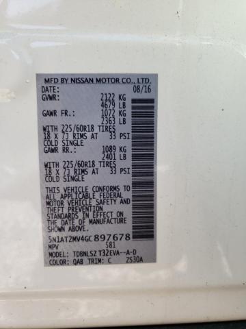 2016 NISSAN ROGUE S - 5N1AT2MV4GC897678