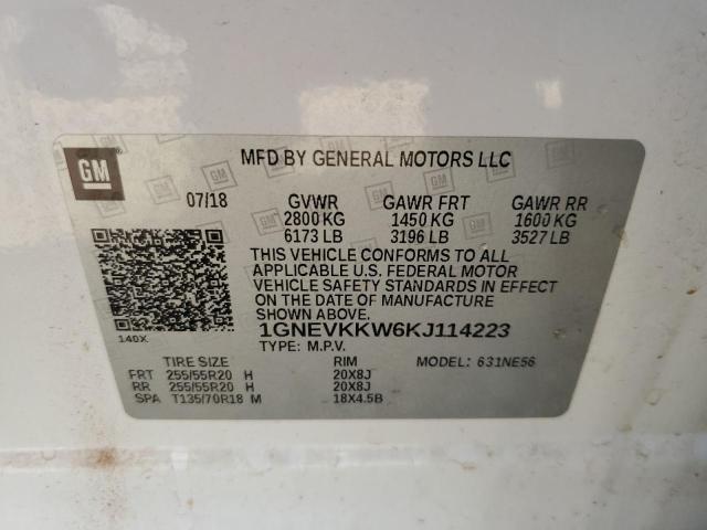 1GNEVKKW6KJ114223 Chevrolet Traverse P 12