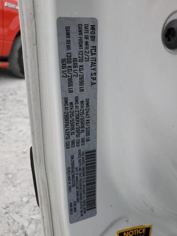 2021 RAM PROMASTER - ZFBHRFAB2M6U13295