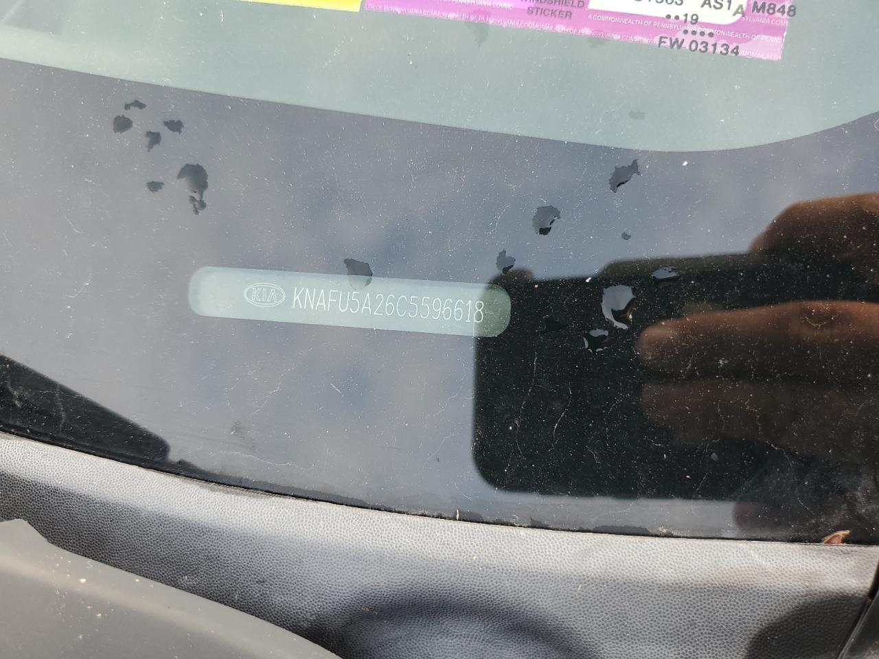 KNAFU5A26C5596618 2012 Kia Forte Ex