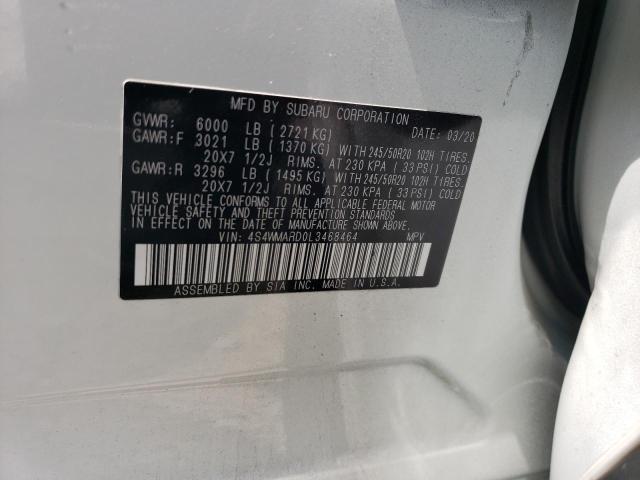 4S4WMARD0L3468464 Subaru Ascent Touring